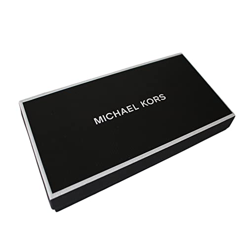 Michael Kors Men 3 in 1 Billfold 8 Card Leather Wallet & Small Card Wallet Black & Red - Gift Box Set