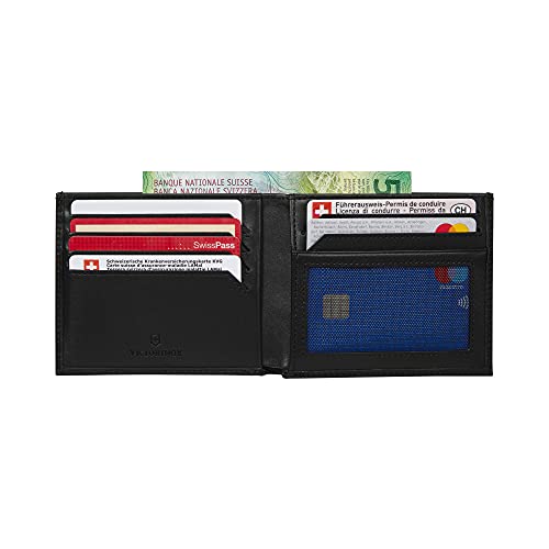 Victorinox Swiss Army Altius Alox Bi-Fold Wallet with RFID Protection, Black, Bi-fold