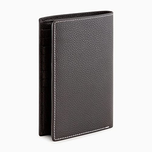 Le Tanneur, Wallet, Card Holder, Leather, Charles, Men, 11 Card Compartments, 2 Bill Pockets, 3 ID Pockets, Zip Coin Pocket, Anti-Rfid Wallet, Vertical, Coffee Chalk, L 10.5 x H 15 cm