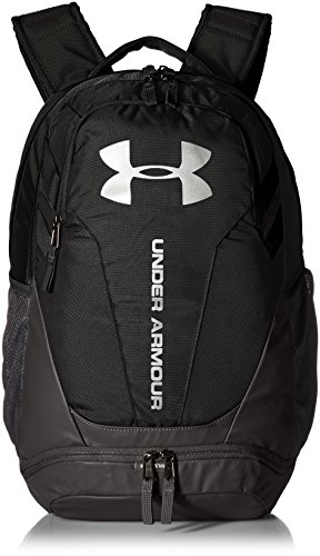 Under Armour Unisex UA Hustle 3.0, Water Resistant Sports Backpack with 26L Volume, Gym Bag with Practical Compartments, Under Armour Rucksack, Black