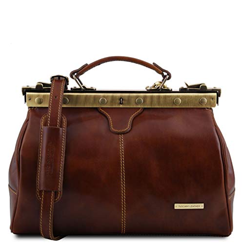 Tuscany Leather Michelangelo Doctor gladstone leather bag Brown