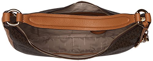 Michael Kors Womens Lydia Logo Shoulder Bag Shoulder Bag Brown (Brown)