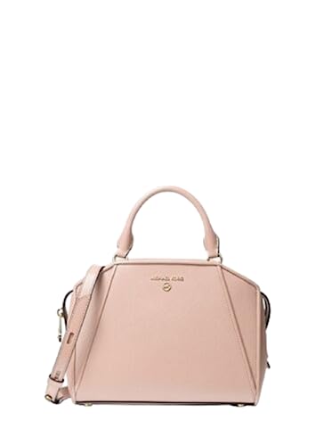Michael Kors Cleo Small Saffiano Leather Satchel, Soft Pink