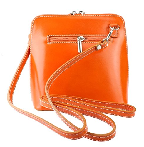 Vera Pelle Mini Italian Real Leather Cross-Body Handbag
