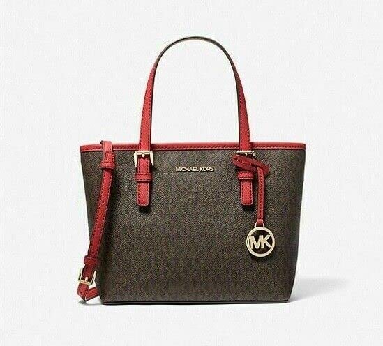 Michael Kors Women's Tote Bag, Brown Sig, XS, Carry All