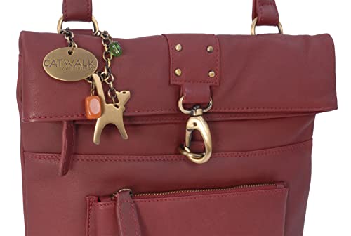 Red Leather Cross Body Bag - Catwalk Collection