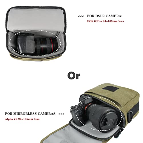 Waterproof Canvas DSLR Camera Bag for Men and Women