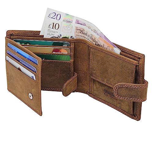 Men's Genuine Leather Wallet with RFID Blocking | 710 Brown