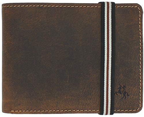 VISCONTI Leather RFID Blocking Wallet with Elastic Closure