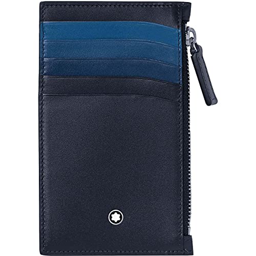 Montblanc Meisterstück 5 compartment navy blue zipper pouch