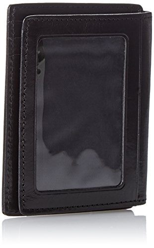 Bosca Old Leather Front Pocket Wallet in Black