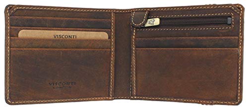 VISCONTI Leather RFID Blocking Wallet with Elastic Closure