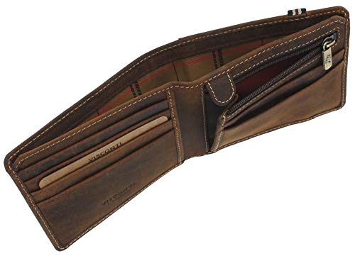 VISCONTI Leather RFID Blocking Wallet with Elastic Closure