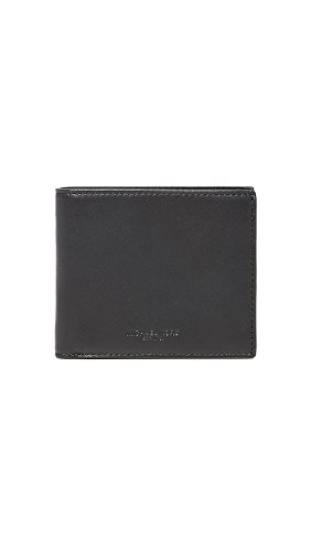 Michael Kors Men's Black Leather Billfold Bag, One Size