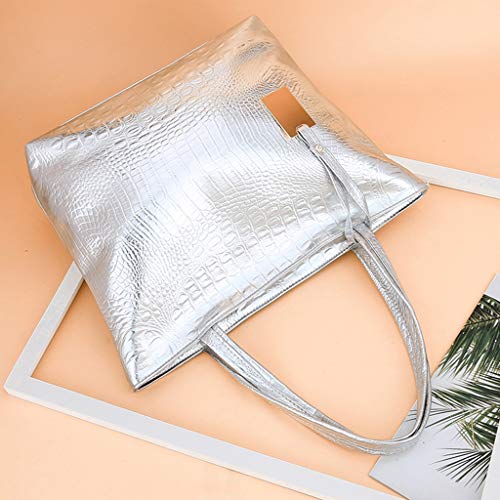 Trilance Alligator Shoulder Tote Handbag for Women