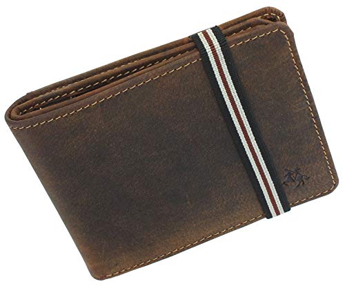 VISCONTI Leather RFID Blocking Wallet with Elastic Closure