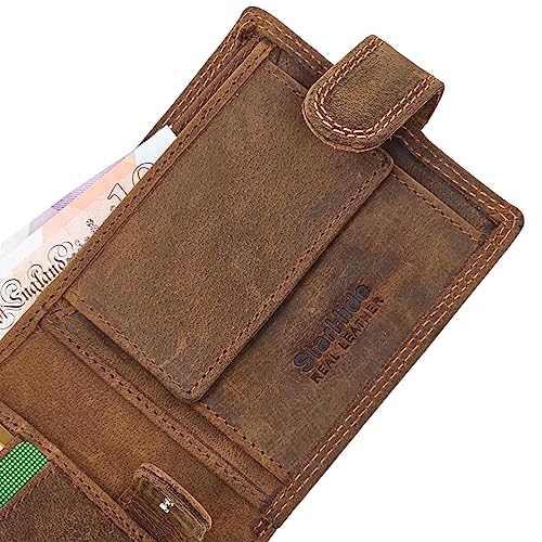 Men's Genuine Leather Wallet with RFID Blocking | 710 Brown