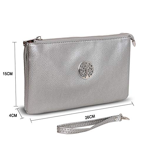 Craze London Women's Large Designer Clutch, Cross Body