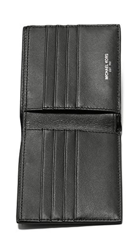 Michael Kors Men's Black Leather Billfold Bag, One Size