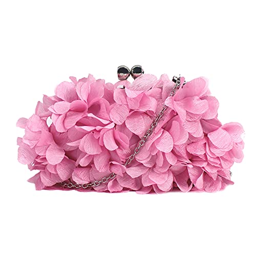 Floral Clutch Purse Evening Handbag Girls Chain Crossbody