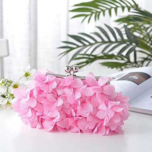 Floral Clutch Purse Evening Handbag Girls Chain Crossbody