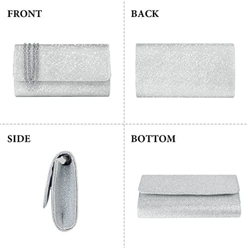 OSDUE Glitter Envelope Clutch: Elegant Sequins Ladies Evening Bag