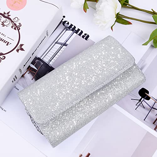 OSDUE Glitter Envelope Clutch: Elegant Sequins Ladies Evening Bag
