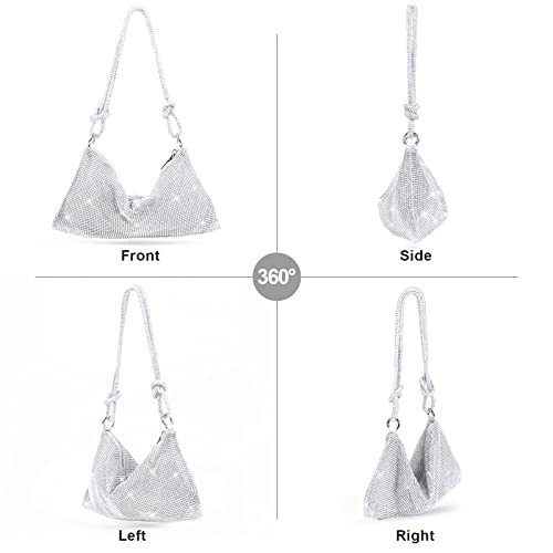Rhinestone Crossbody Clutch: Sparkly Evening Bag for Women