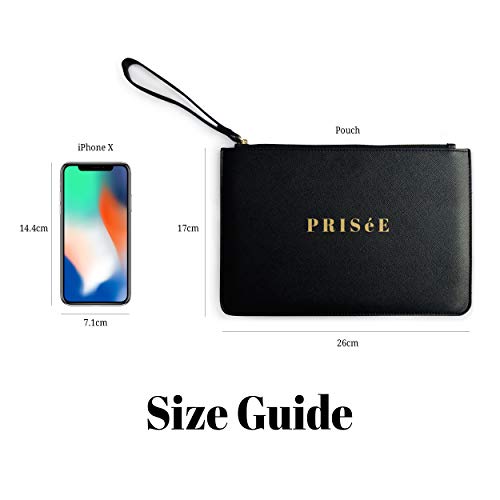 Gold Custom Name Clutch Bag - Personalized Designer Gift