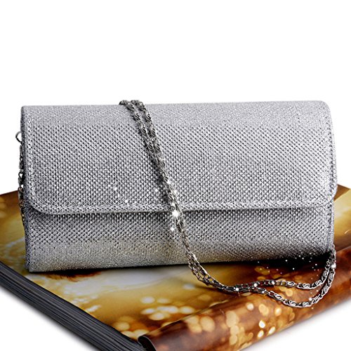 WOWOWO Women's Designer Evening Clutch Handbag for Events