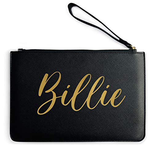 Gold Custom Name Clutch Bag - Personalized Designer Gift