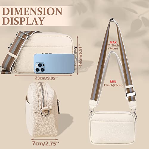 Elegant Beige Crossbody Handbag for Women