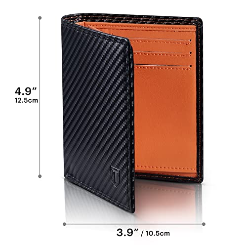 TEEHON® Herren Echtes Leder Geldbörse 13 Kartenfächer