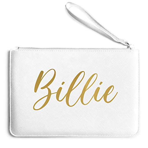 Gold Custom Name Clutch Bag - Personalized Designer Gift
