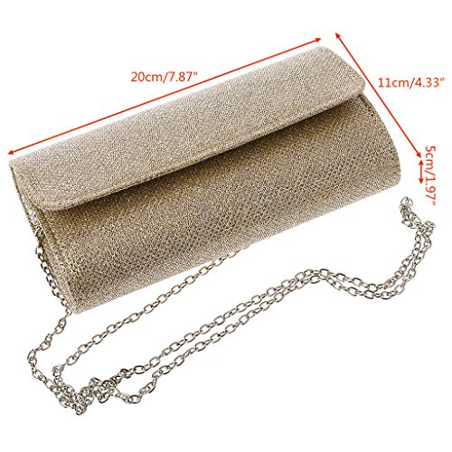 WOWOWO Women's Designer Evening Clutch Handbag for Events