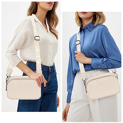 TIAASTAP Leather Crossbody Bag - Beige