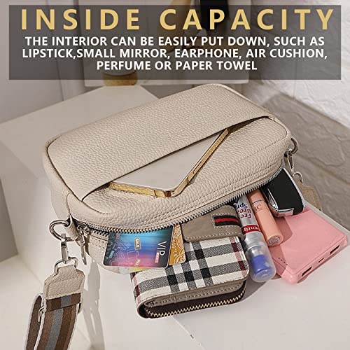 Elegant Beige Crossbody Handbag for Women