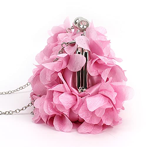 Floral Clutch Purse Evening Handbag Girls Chain Crossbody