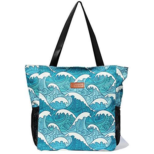 ESVAN Large Water-Resistant Tote Bag for Daily Use