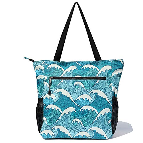 ESVAN Large Water-Resistant Tote Bag for Daily Use