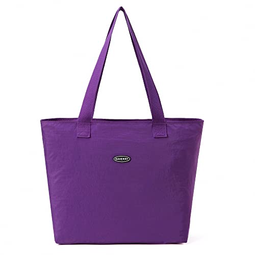 SAVERRY Large Designer Foldable Nylon Tote Bag