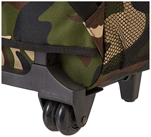 Camouflage 17-Inch Rockland Double Handle Rolling Backpack