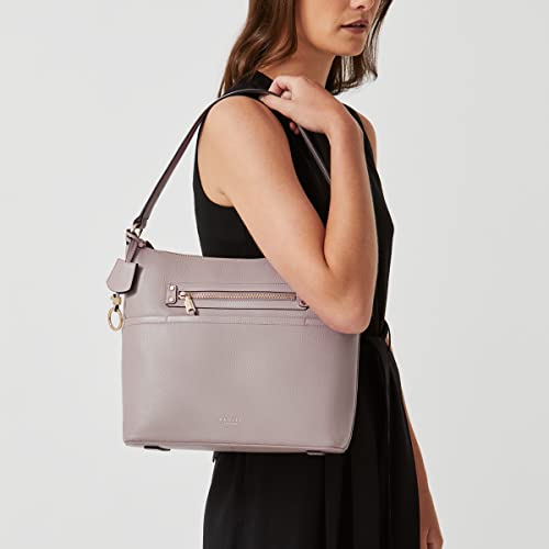 RADLEY London Espresso Grey Grained Leather Shoulder Handbag