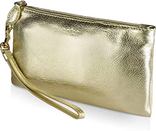 Befen Small Genuine Leather Clutch: Stylish Wristlet Purse