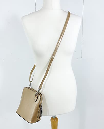 Designer Gold Crossbody Handbag for Women