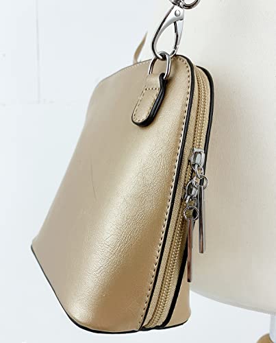 Designer Gold Crossbody Handbag for Women