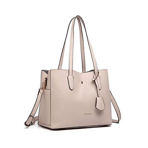 Miss Lulu Women's Designer Beige Shoulder Bag