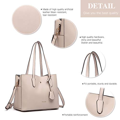 Miss Lulu Women's Designer Beige Shoulder Bag
