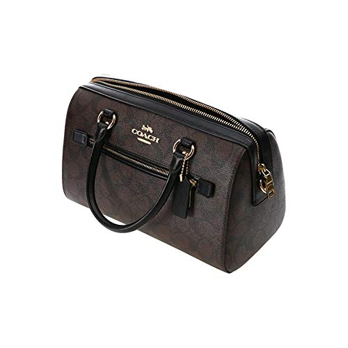 Coach Rowan Satchel, Signature Canvas, Im/Brown/Black