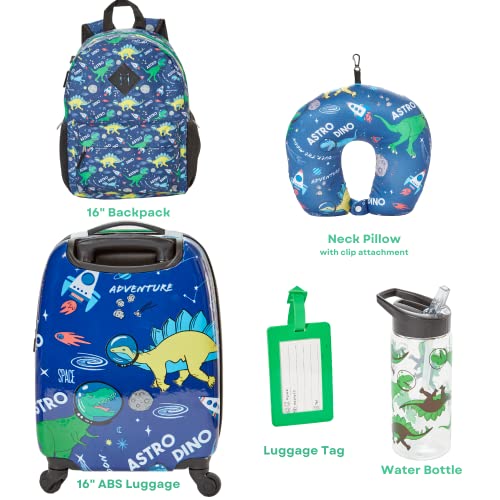 Boys' Dinosaur Space Suitcase Set with Backpack & More